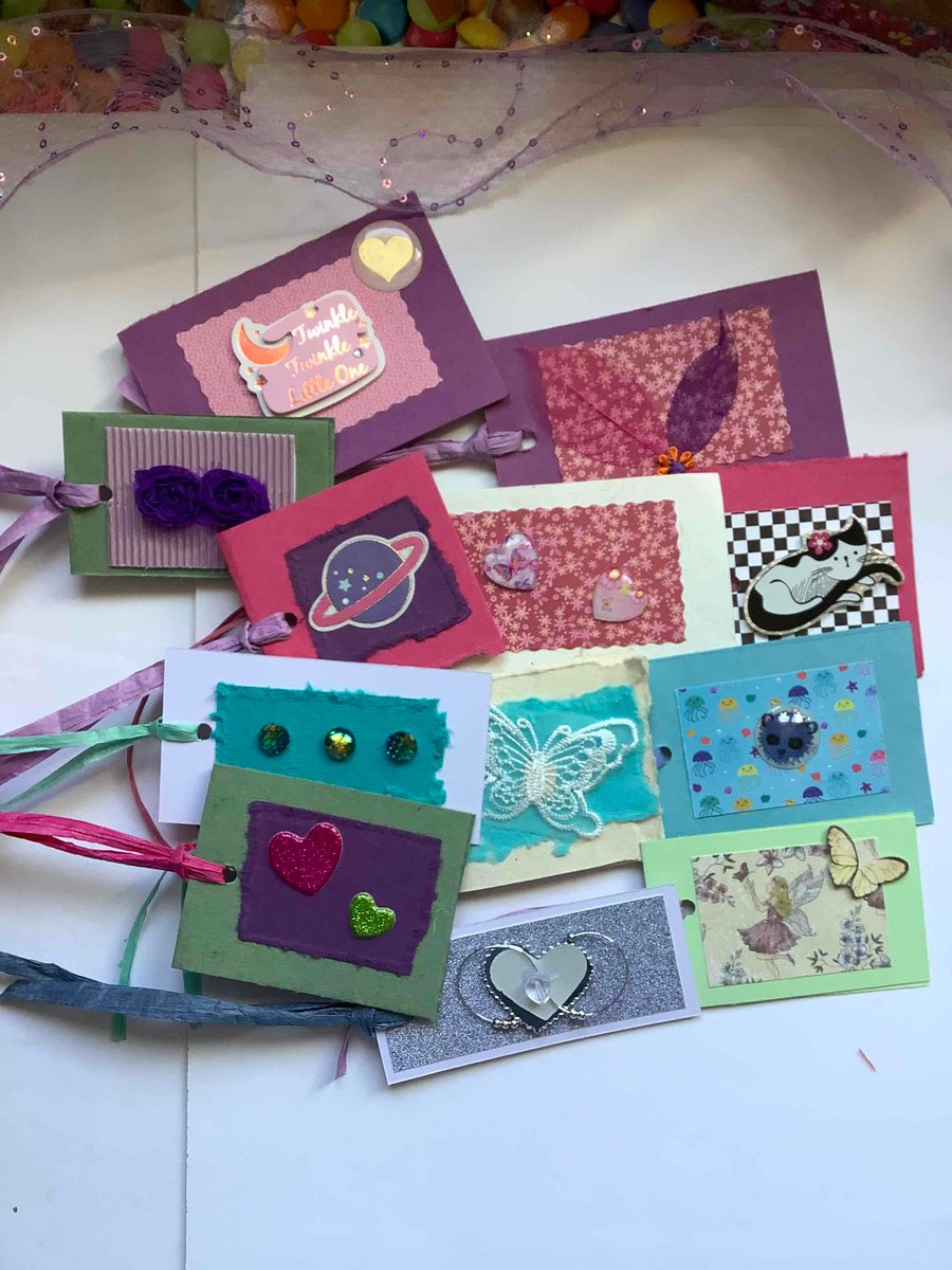 12 unique handmade gift tags