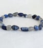 Third eye chakra stretch bracelet with labradorite, sodalite and lapis lazuli  - Image 9