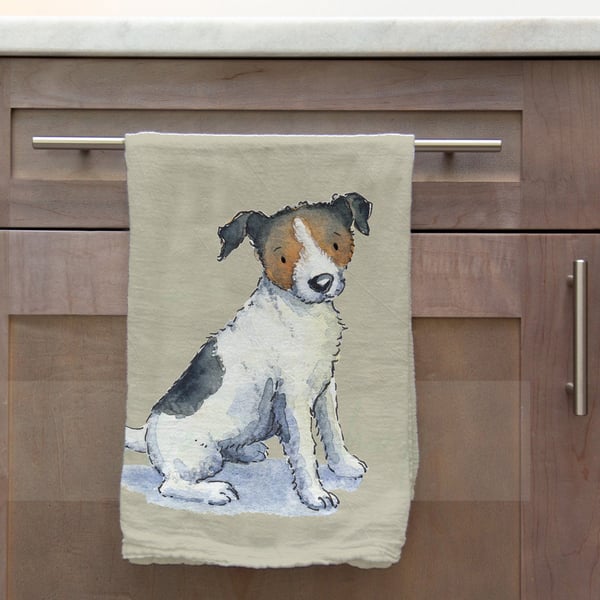 Jack Russell Tea Towel