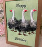 Handmade 3D fringed effect greetings card  - Image 2