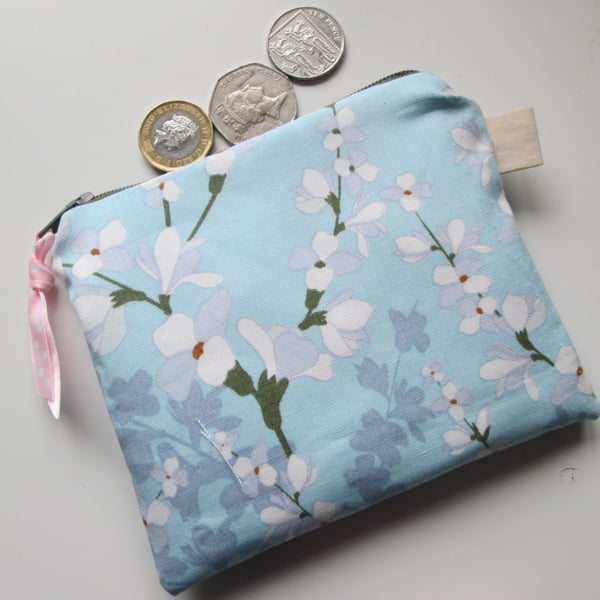 SALE Pretty Floral  Coin Purse