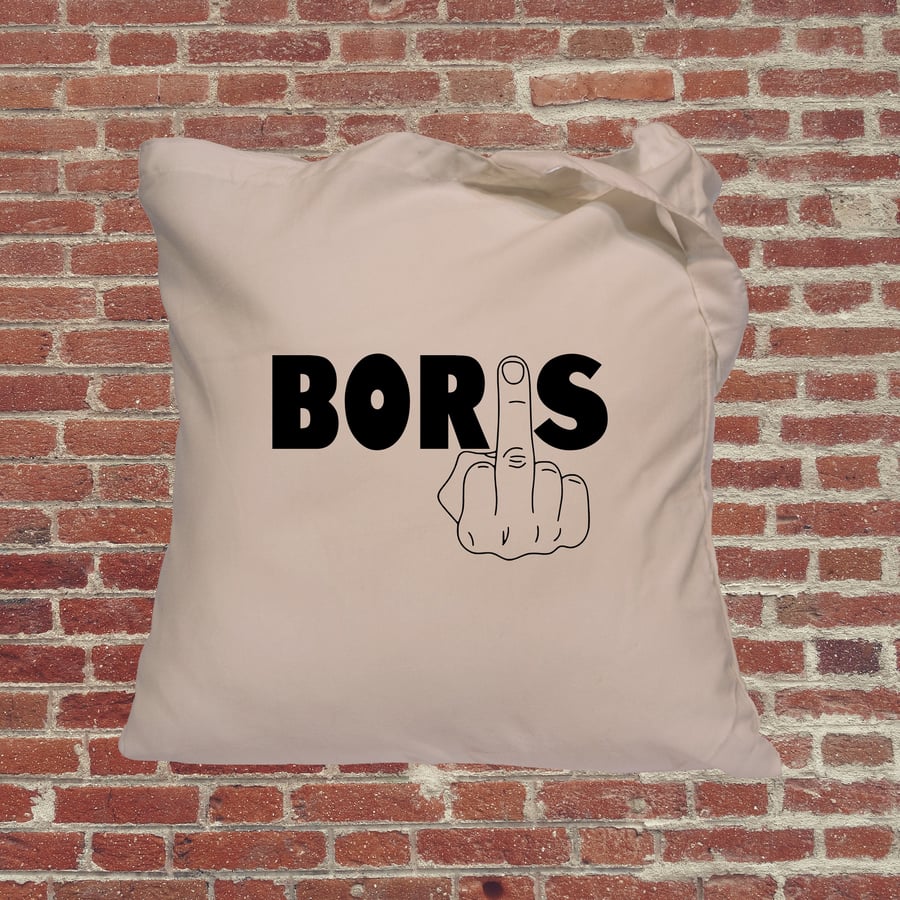Boris Johnson, funny, tote bag, anti brexit, remainer, anti Tory Tote bag, shopp