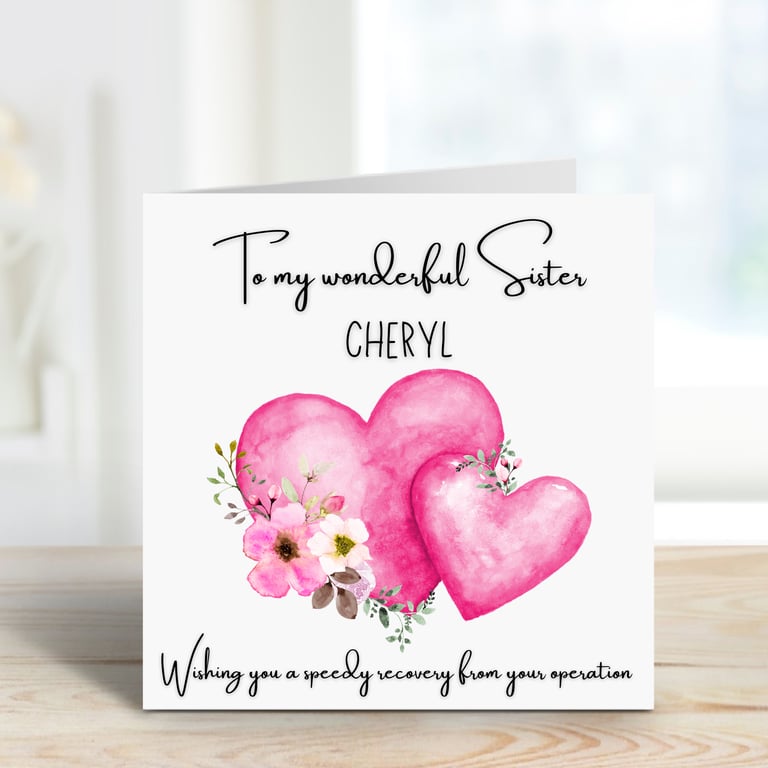 Wishing you a speedy recovery from your operation greetings card