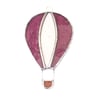 Stained Glass Hot Air Balloon Suncatcher - Handmade Decoration - Pink