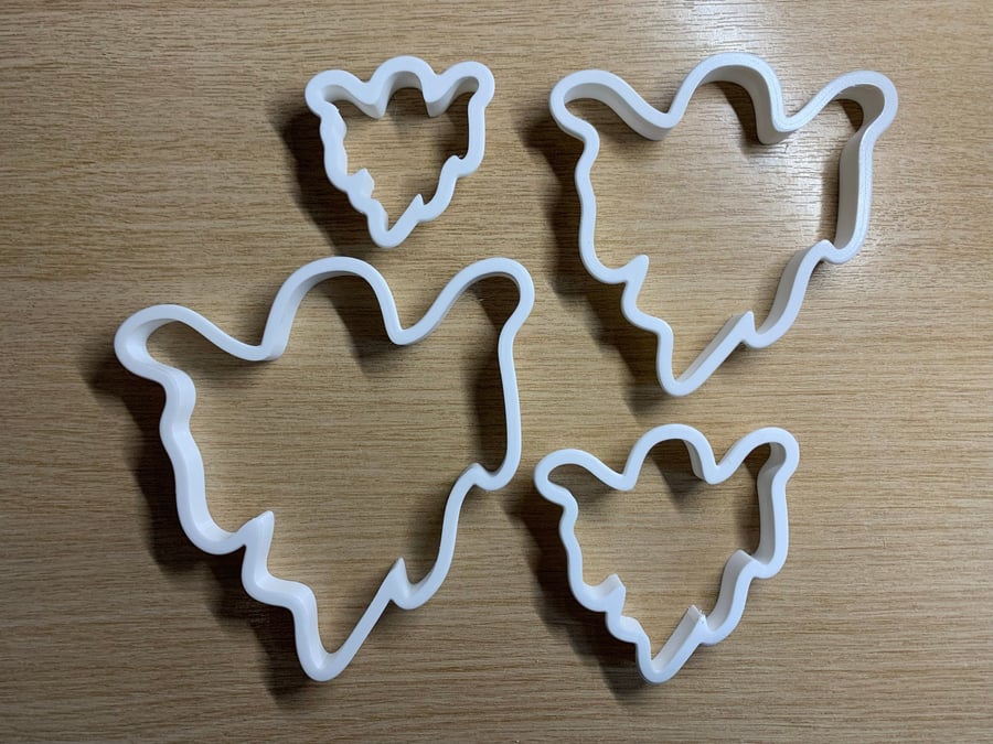 Halloween Ghost Cookie Cutters - 4 Sizes