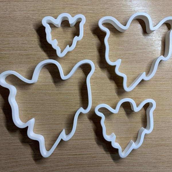 Halloween Ghost Cookie Cutters - 4 Sizes