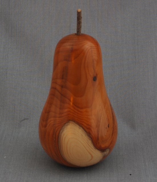Perfectly Imperfect-Pear in Yew Wood