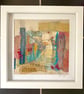 Ghostly Dancer in the Spotlight, hand embroidered abstract textile art  - Image 4