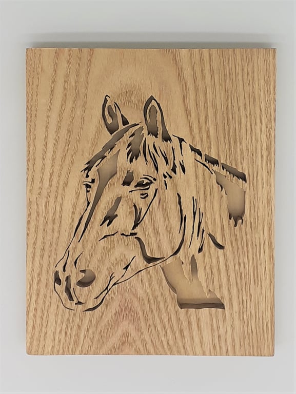 Wooden Wall Art Picture - Horse Portrait
