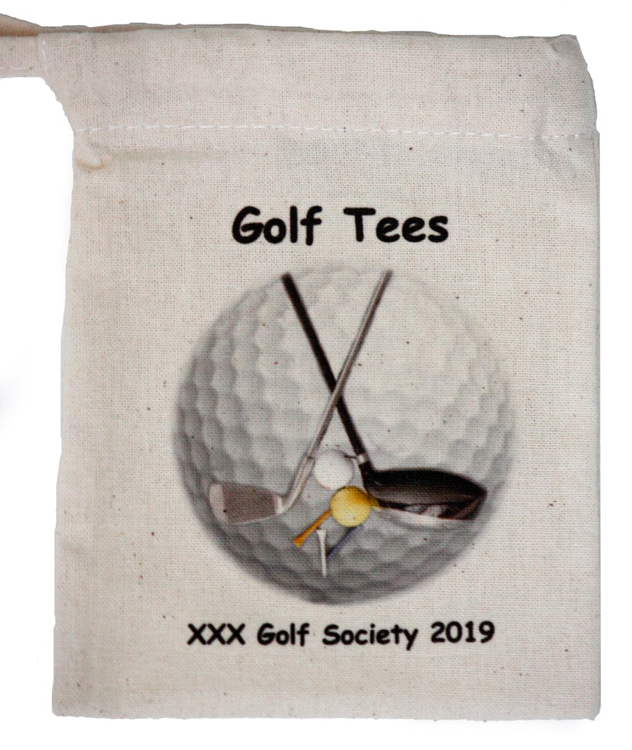 Personalised Golf Tee Bag to keep all those Tees in one place