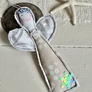 Christmas Fairy Embroidered Angel Tree Home Decoration 