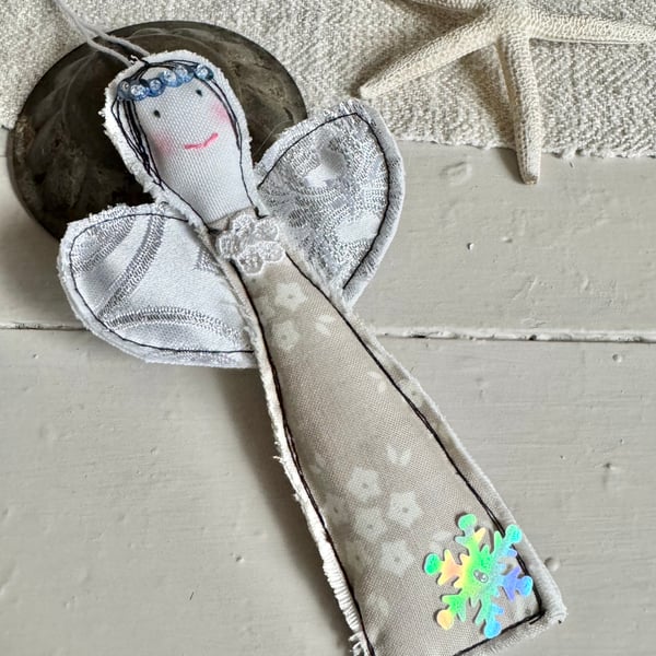 Christmas Fairy Embroidered Angel Tree Home Decoration 