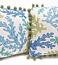 Linen Seaweed Cushion - Image 3