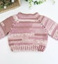 Handmade Baby Cardigan - Newborn to 1-2 Years - Crochet in Pinks - Image 3