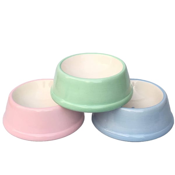 Hand painted Pastel Dog or Cat bowls