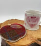 Tweed mug rug apple shape - Image 5