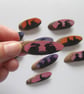 Dolls House Miniature Wooden Plaque Bunny Rabbit Picture Wood Slice - Image 3