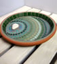 Verdant Ripple Mosaic Bird Bath - Image 3