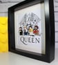 QUEEN - Framed Lego minifigure - Awesome band artwork  - Image 2