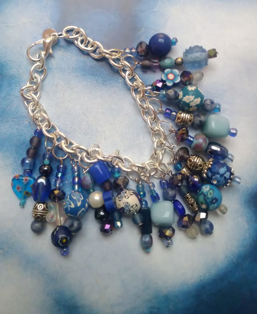 Beautiful Bracelet Handmade with Recycled Beads