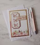 Just for You Butterflies and Flowers 3D Luxury Handmade Card - Image 1