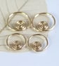 Spiral Sleeper Hoops - Celtic Earrings - 14k Gold Fill - 12 mm Diameter - Image 5