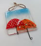 Fused Glass Umbrella Hooks: Kitchen Tea Towel, Dog Lead, Key Holder - Image 10