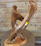 Sculptural driftwood statement lamp