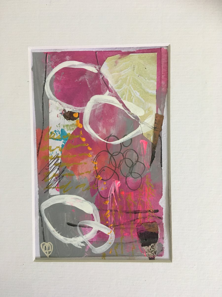 Lively & Lovely Original Abstract in Mixed-Media
