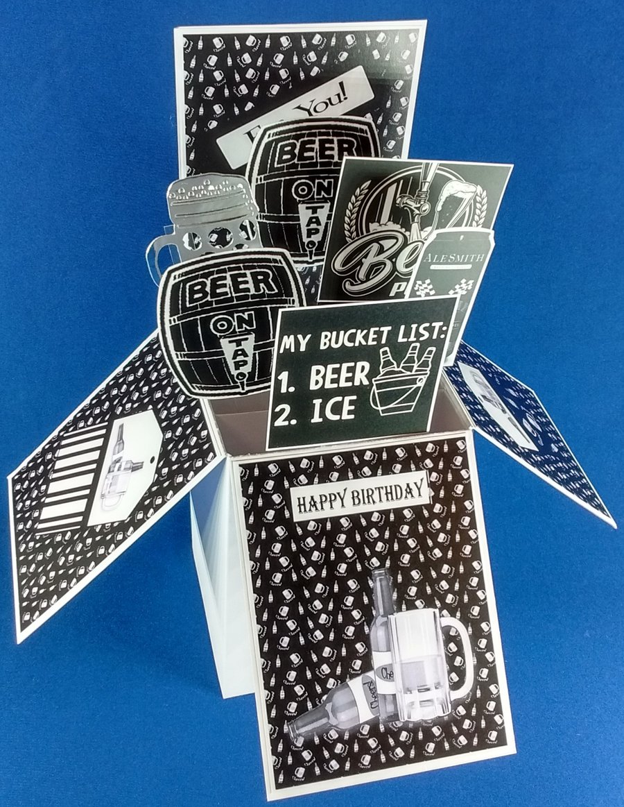 Birthday Card with Beer