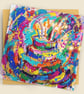 Birthday Cake Card – Contemporary Square Greeting Card