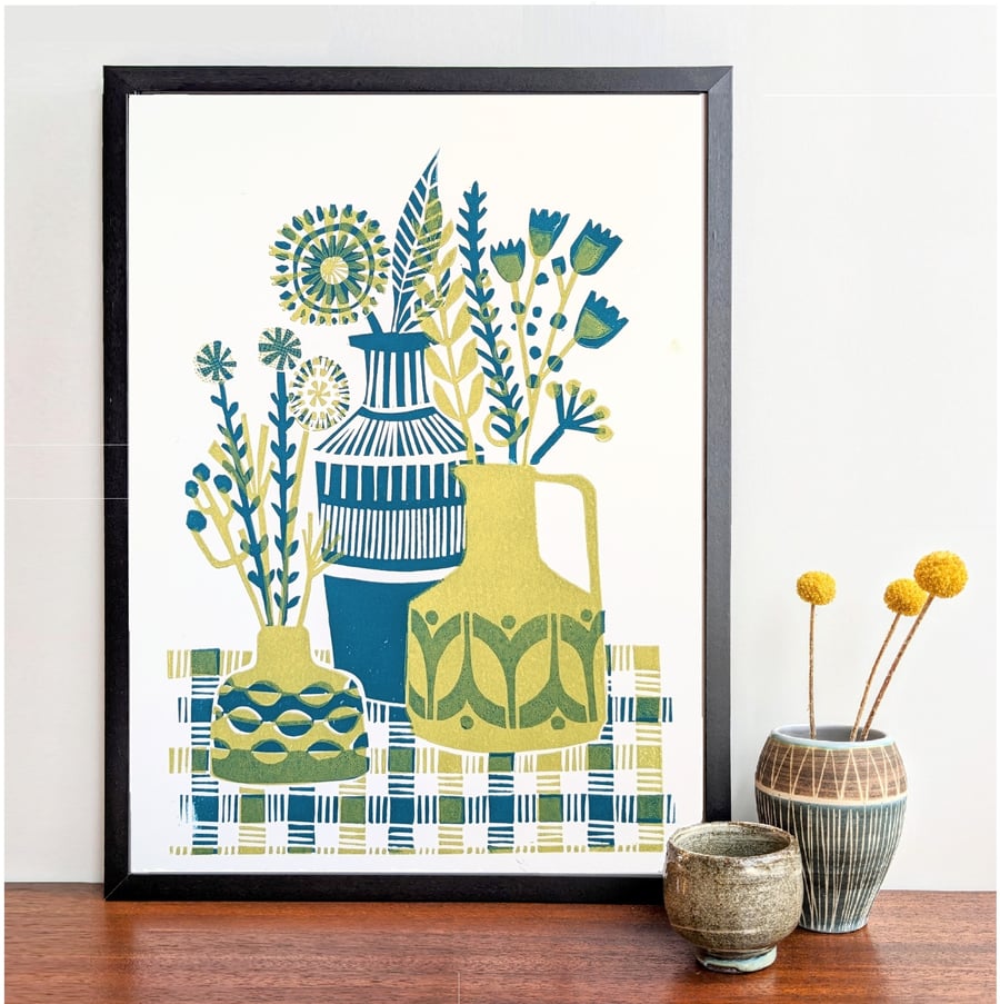 Flowers in a Hornsea Jug