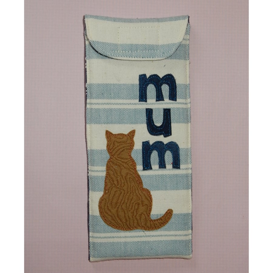 Glasses case - Mum and ginger cat