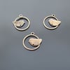 Antique Bronze Bird Charms  - 2pcs