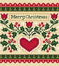 315 - Christmas Holly Sampler Cross Stitch Pattern (PDF Counted Chart