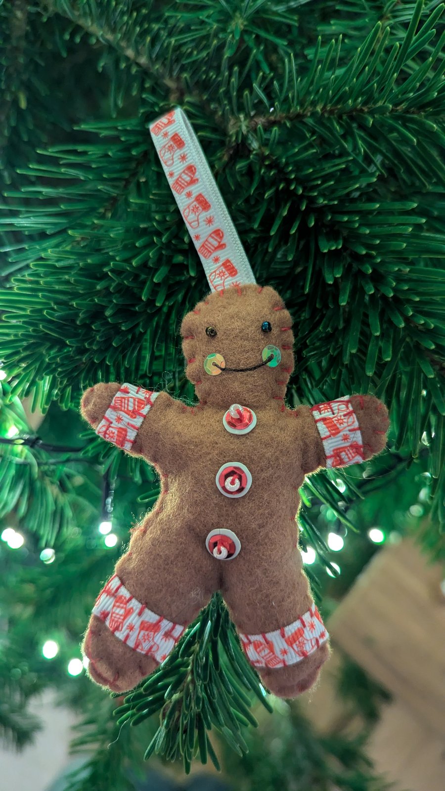 Gingerbread Man Christmas Tree Decoration