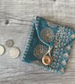 Embroidered Button Purse Pouch  - Image 5
