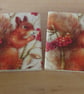 Marble 'Red Squirrel' Coasters - Image 1