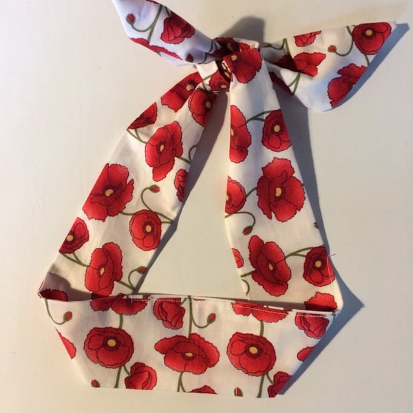 Rockabilly Poppy Headband