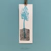 Bookmark Blank Card Fine Art Hosta Leaf with Perfume Bottle