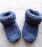 KNITTING PATTERN PDF Plain Bootees - Image 1
