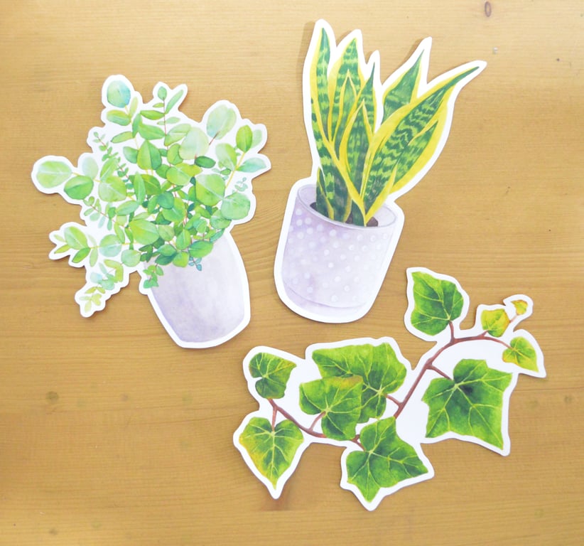 Plant Mom Houseplant Botanical Stickers