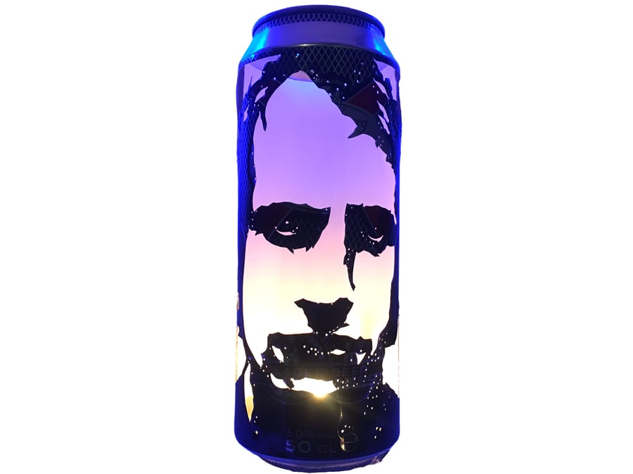 Mark Knopfler 'Dire Straits' Beer Can Lantern! Pop Art Candle Lamp, Unique Gift