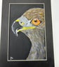 Original eagle painting 5x7" wildlife artwork  - Image 8