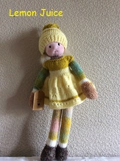knitted doll - Lemon Juice