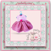 Reserved for Connor - Pink Rosebud Dress with a Lace Overlay for Baby Daisy 