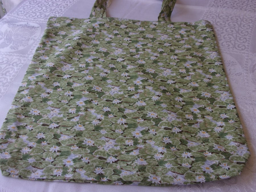 Lily Pond Fabric Bag
