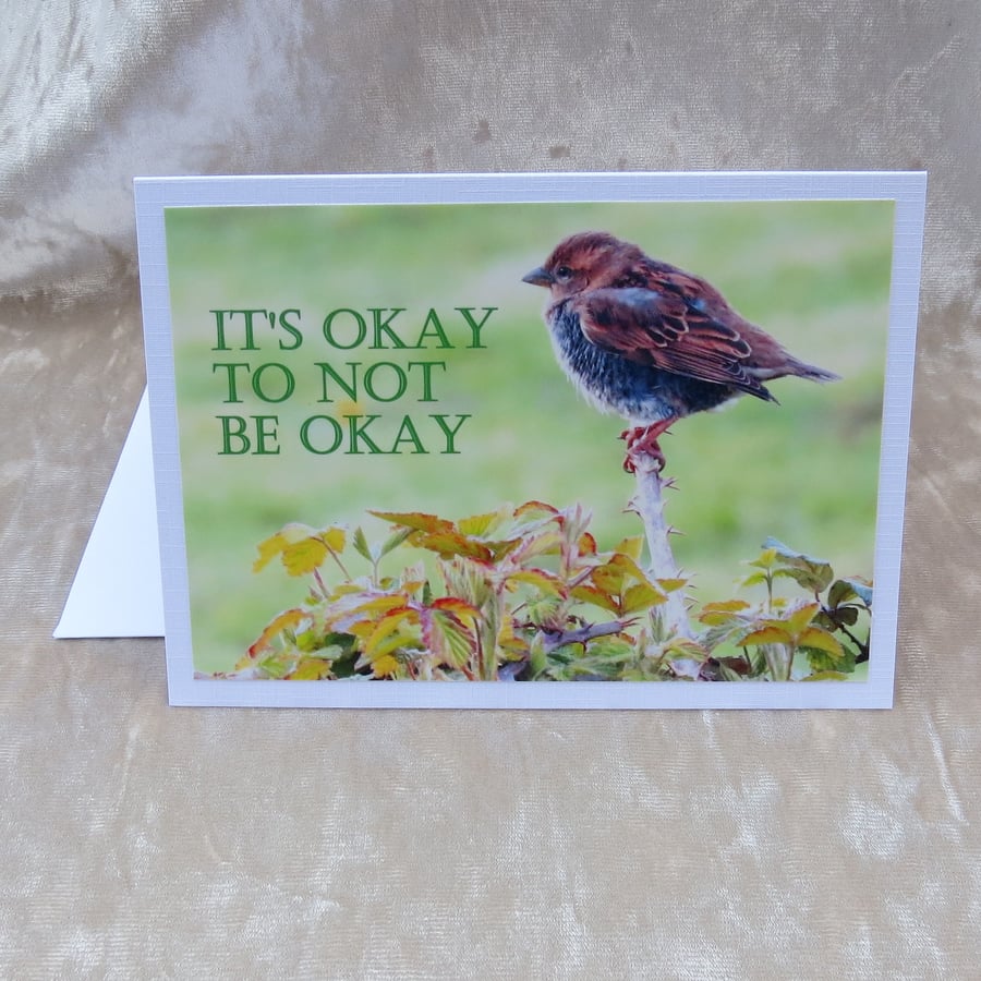 Mental health card.  Cancer card.  It's okay to not be okay.