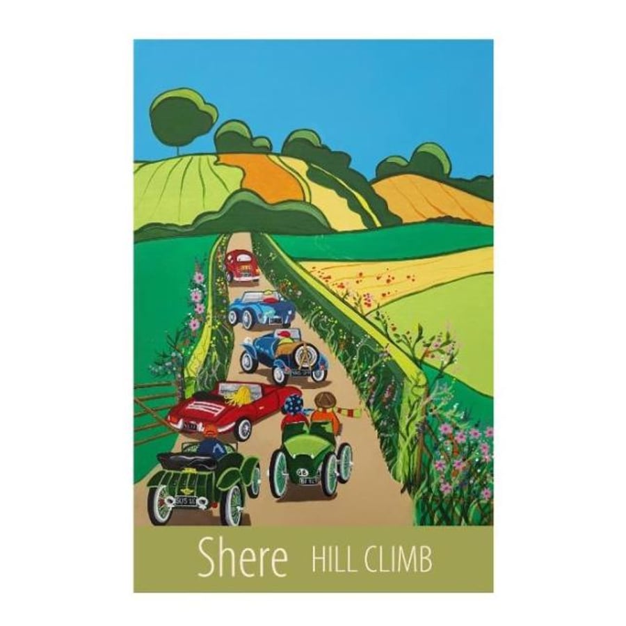 Shere Hill Climb - unframed