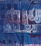 town at night - monoprint - geli print - Original art - Image 2